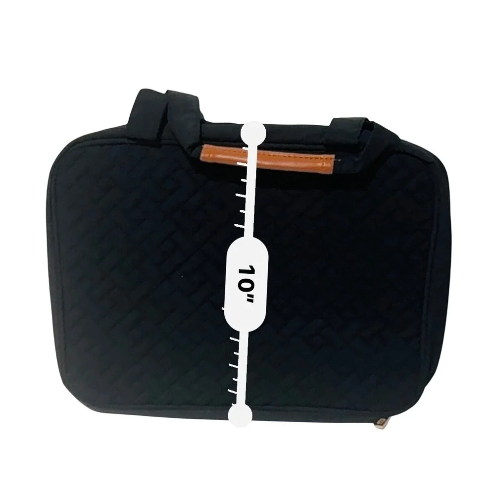 Wedama Quilted Hanging Travel Toiletry Bag Cosmetic Makeup Organizer Black‎